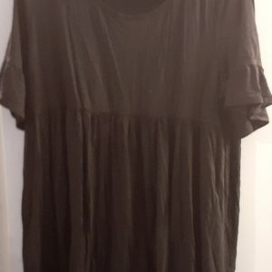 Zig Zag Stripe 2x black tiered shirt